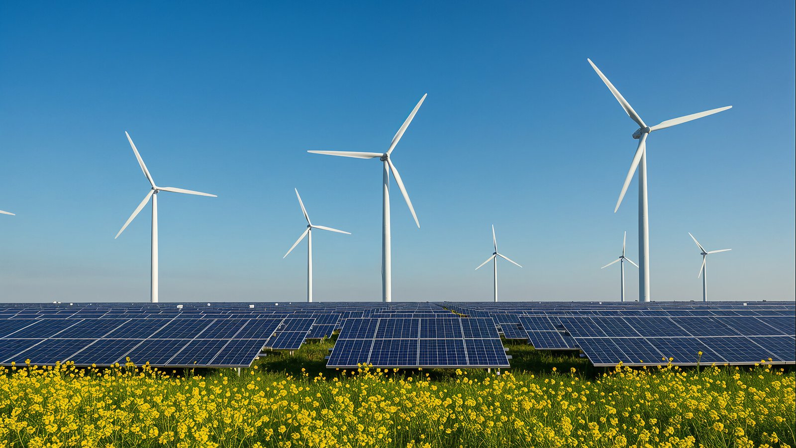 Solar panel banner 2 — renewable power