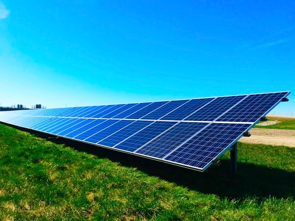 On-grid solar panel installation on rooftop